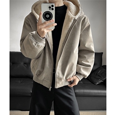 冬季连帽pu皮加绒皮棉衣座山雕男装加绒连帽棉服情侣外套S533特90，男装皮衣，电商A233-1