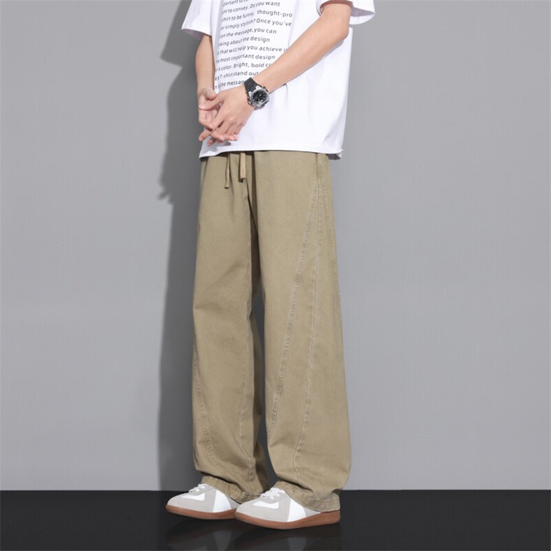 潮流垂感直筒休闲裤子男2025新款美式宽松阔腿运动长裤,女装休闲裤,星座1206（原A206）