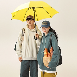 2025冬季新款男装日系潮牌华夫格宽松休闲卫衣加厚卫衣WY626-F96图片
