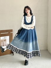 【现货】数据好渐变色背带裙P145-K198，商品下架区，浙宝128A