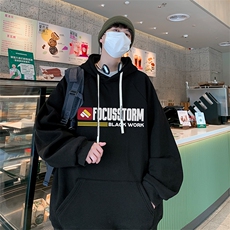 港风华棉得物抖音直播高品质宽松男休闲连帽卫衣W5222P40，男装卫衣，电商C408-1(原B339-1)