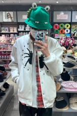 潮美式街头蜘蛛夹克棒球服cleanfit潮牌宽松外套JK612特P60，男装夹克，星座908-1