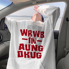 抖音得物供货可提供视频秋冬重磅美式宽松连帽卫衣DL2050，男装卫衣，电商A486
