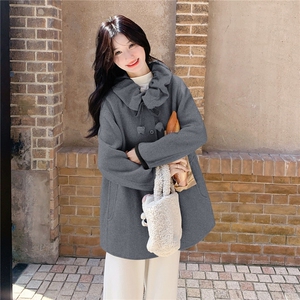 减龄杏色双面呢羊毛大衣外套女秋冬2025新款气质巨好看爆款高级感图片