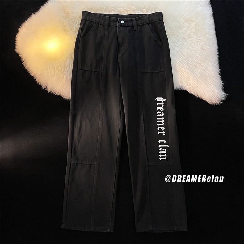 k795-p50-控68M-5XL毛毯平铺现货得物高阶港风ns宽松牛仔裤,男装牛仔裤,星座116