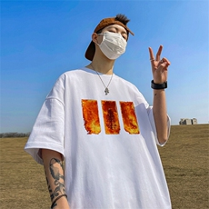 可设48小时发货支持抖音得物来样二开230克重磅美式短袖t恤MT332，男装T恤，电商A486
