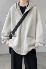 M~8XL开衫夹克/连帽卫衣大码连帽重磅秋冬加厚休闲外套KS2102P80，男装夹克，电商B238