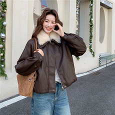 2026冬季皮衣加绒短款RF2C290-6895#-P190-K285，女装皮衣，2C290