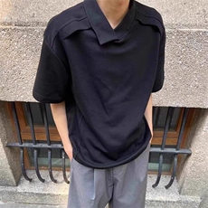 不规则重磅短袖t恤男款轻熟风简约休闲基础款半袖上衣WLT222-P32，男装T恤，星座1008
