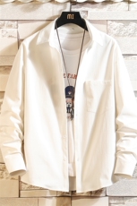 CS15099-P38长袖衬衫男士大码宽松衬衣男寸衫男寸衣，男装衬衫，电商A040A