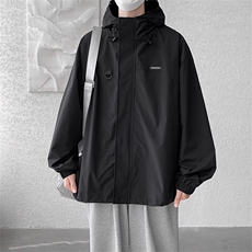 JK8187-P70拼色潮牌冲锋衣工装连帽登山服休闲夹克，男装夹克，星座703