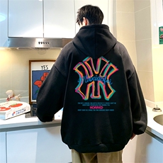 抖音供货、重磅360克现货字母印花连帽卫衣HD019-1-LMWY4481-P35，男装卫衣，电商019-1