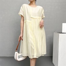 2022新款夏季韩版宽松连衣裙，显瘦遮肉款，女装连衣裙，序儿