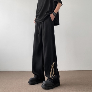 量大优 供视频 冰丝风刺绣长裤 CK28 m-5XL 特P35图片