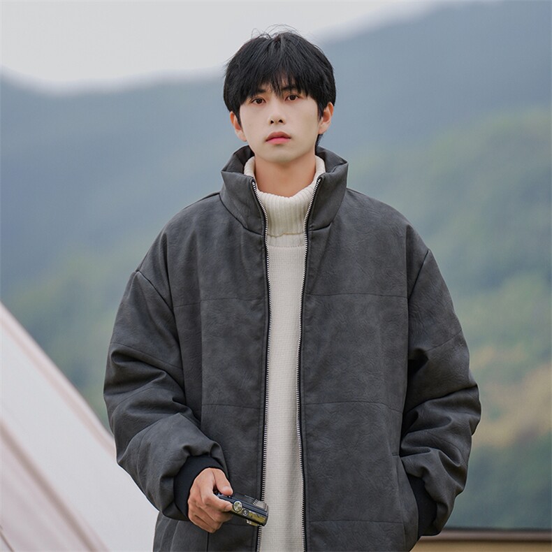 D2198-TP120控价168冬季夹棉暖保棉衣冬季Cityboy皮衣宽松外套,男装棉衣,电商A102-1