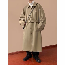 单排扣潮流男时尚都市原宿新款风衣气质标准中长款J3123P68，男装风衣，星座1116-2