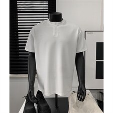 2026男装250克夏季亨利领宽松短袖T恤夏装半袖打底衫S398特P16，男装T恤，电商A233-1