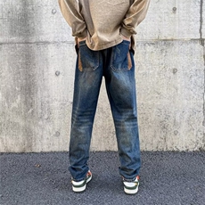 美式牛仔裤男春秋新款休闲直筒裤XB47P46，男装牛仔裤，星座1116-2