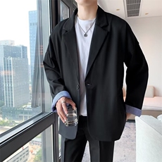 禁欲系英伦雅痞风西服男设计感dk制服痞帅休闲西装A7P55，男装西服，星座1116-2