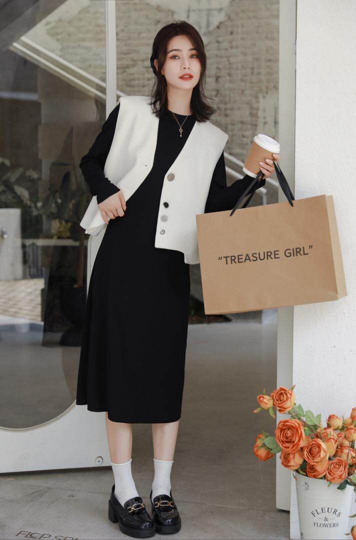 韩版两件套连衣裙，女装连衣裙，新依佳人