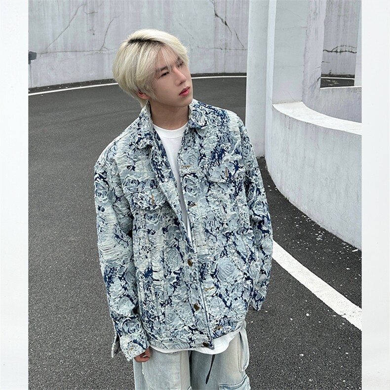 JK03-P125-无差价现货-直播高品质拼接牛仔夹克168,男装夹克,电商B327