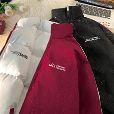 XZ230-1MY50冬款平铺模板绗线满天星休闲立领面包服P128控158现货，鞋类箱包手腕包，星座230-1