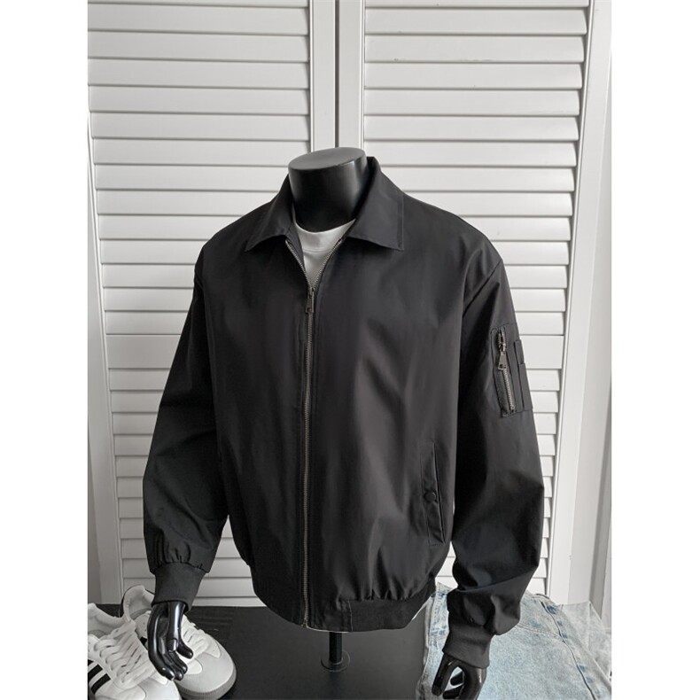 JK711-尺码M-3XL-P45-美式飞行员夹克工装外套高短款棒球服图片