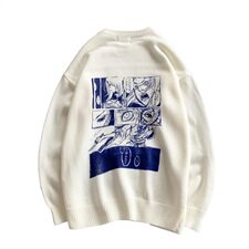 秋冬chic网红动漫情侣毛衣上衣针织衫保暖时尚毛衣T015-P65，男装针织衫/毛衣，星座1501