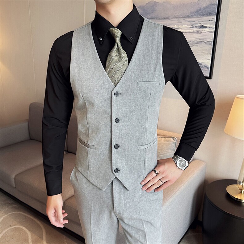 507A-MT333-P1052025春夏时尚新郎伴郎结婚礼服婚庆马甲西裤套装,男装西裤,星座507A（原星座306B-2）