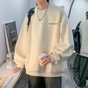 青少年秋季新款美式潮流字母印花宽松圆领卫衣JK23354特批24控39图片
