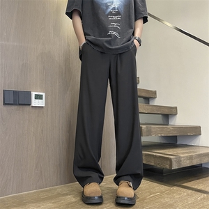 高端拖地裤潮流冰丝质感免烫柔顺坠感冰氧休闲长裤 2060-特批28图片