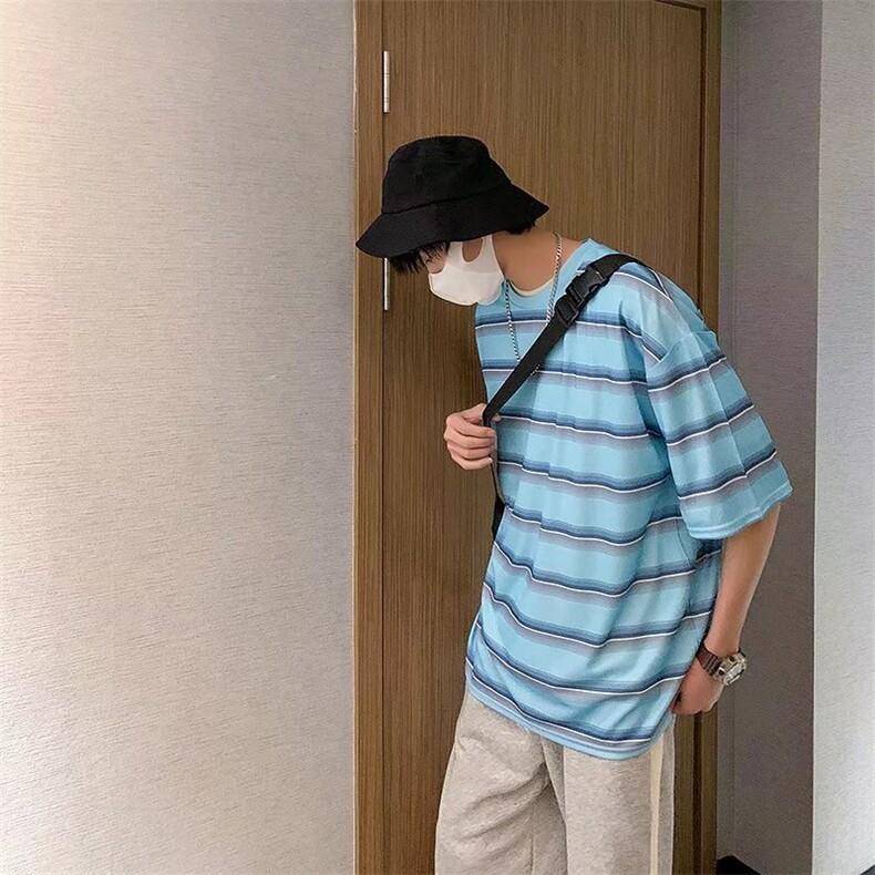 男圆领T恤五分袖T81P25,男装T恤,星座1116-2