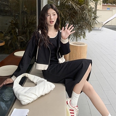 【新品】秋季卫衣连衣裙套装82397-P150-K208，女装套装/套裙，辉之琳