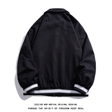 白底23春季时尚字母印花翻领棒球服夹克外套G724P65控88，男装夹克，电商A247-1