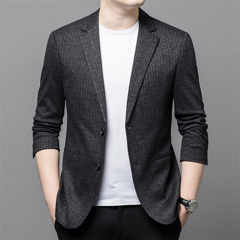 Y6617钱塘2020-2时尚休闲帅气中青年男士秋装薄款西服外套P145,男装西服,钱塘207-2