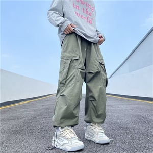 2024新款高街复古工装裤男夏季潮牌宽松直筒休闲裤 现货K7909-P37图片