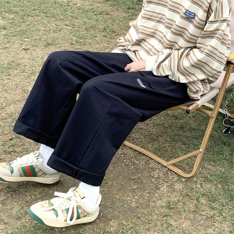 品质美式高街复古港风直筒宽松工装休闲裤227-2*K308*P50控78,男装休闲裤,星座227-2