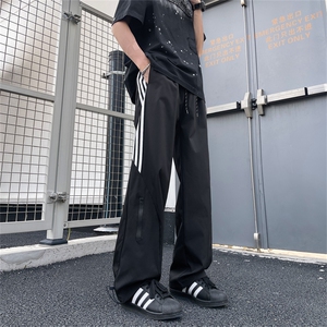 冲锋休闲裤男士韩版潮流三条杠高街百搭2024新款ins长裤K5447-P35图片