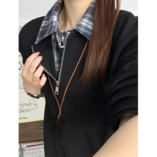 拼接假两件卫衣男款冬季半拉链上衣潮牌衬衫领polo衫TWW19，男装衬衫，星座1116A（原606A-3）