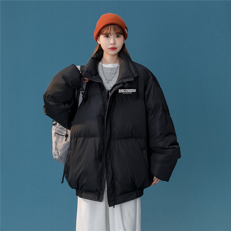 白鸭绒中性冬季新款设计感抽绳立领羽绒服YR214P195控258,男装羽绒服,A247A