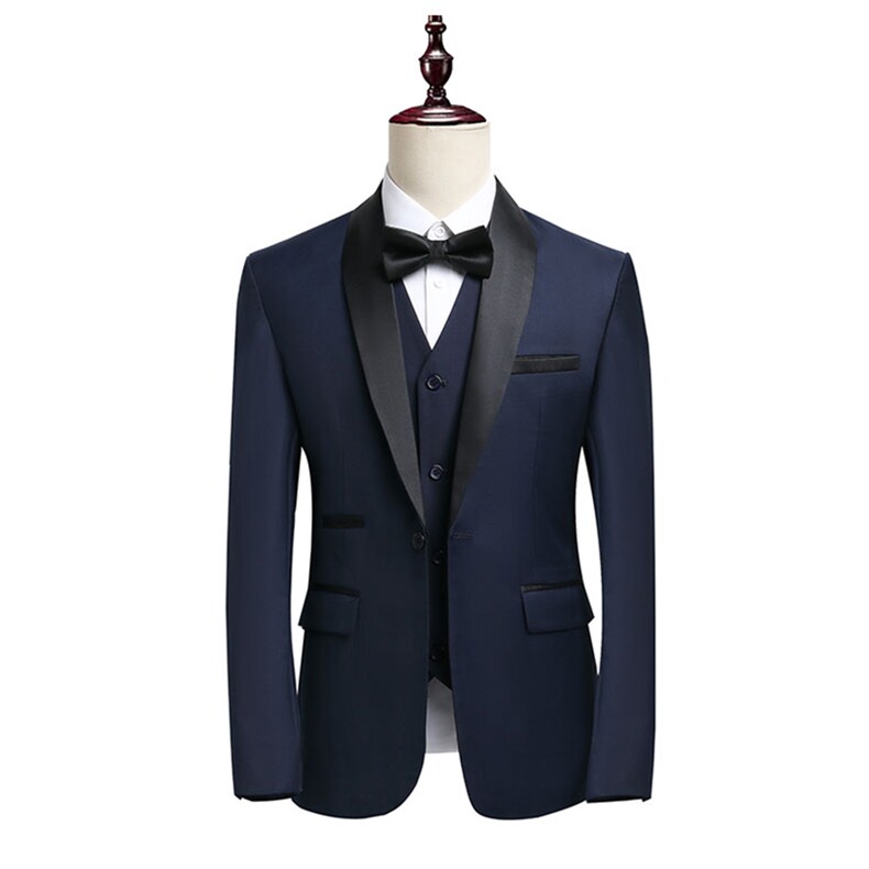 JS8606-X-D-KJP115跨境单西修身婚礼西服青果领青年正装结婚西装,男装西服,星座510A-3