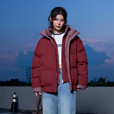 冬季新品得物美式潮流高品质格子加绒加厚棉衣外套棉服MY5566-P88，男装棉衣，星座610B-1
