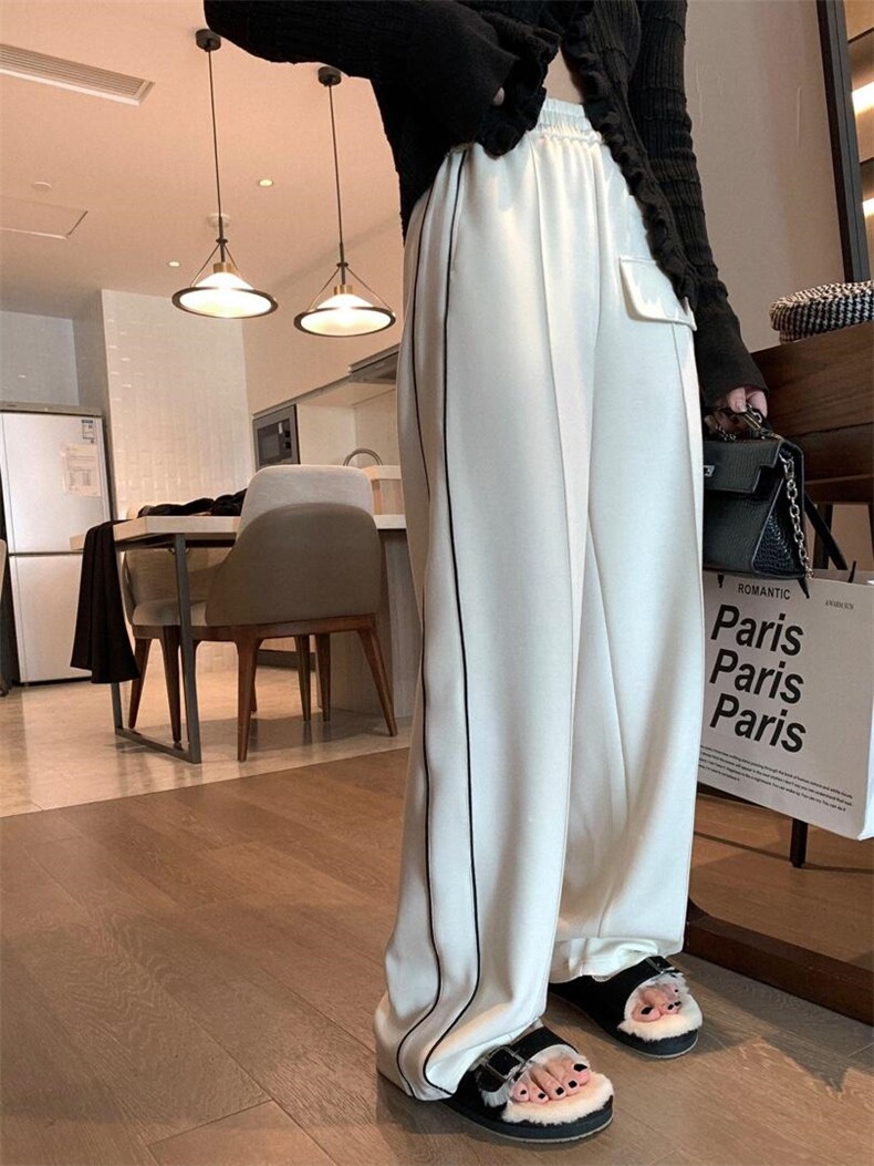 现货秋冬新款口袋校服卫裤，女装休闲裤，XTZ style