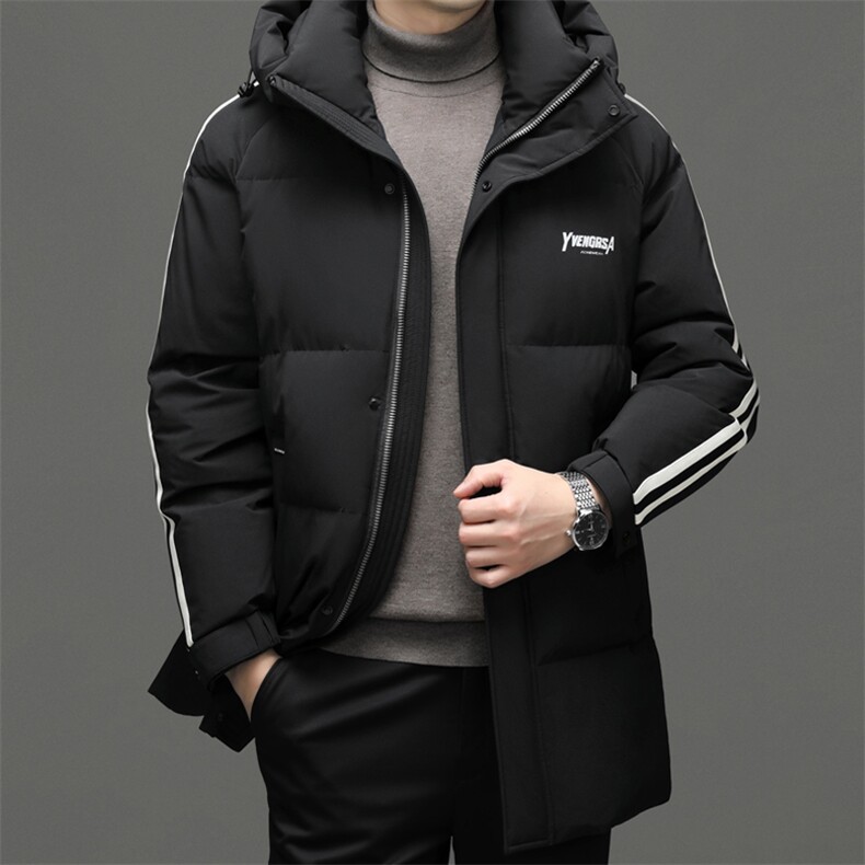 DF8222钱塘2020-2中年男士冬季厚款时尚休闲有帽羽绒服P335,男装羽绒服,钱塘207-2