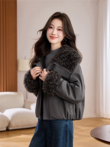 短款宽松加绒加厚外套2025年新款宽松休闲减龄洋气女图片