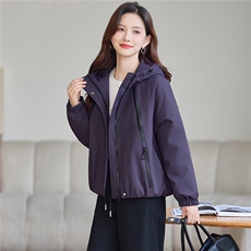 现货!2025年冬季时尚连帽加绒加厚款女外套，女装棉衣/棉服，依恋蒂丝
