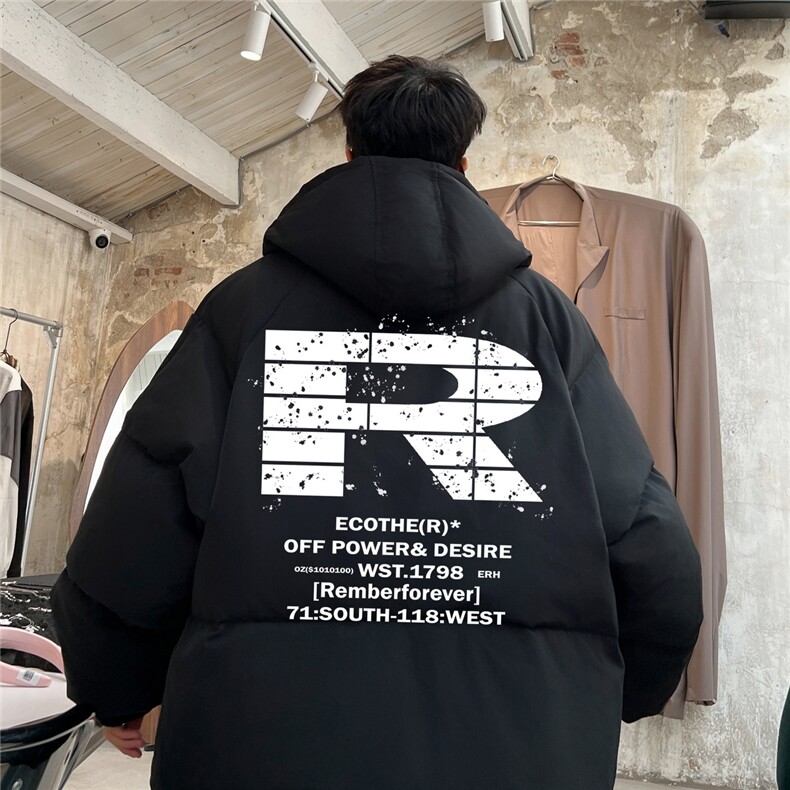 棉袄厚外套港风日系棉衣纯色棉服大码面包服1016-1M04P90K118,男装棉衣,星座1016-1（原电商B408-1）