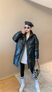 【现货】 时尚宽松舒适休闲白鸭绒羽绒服图片
