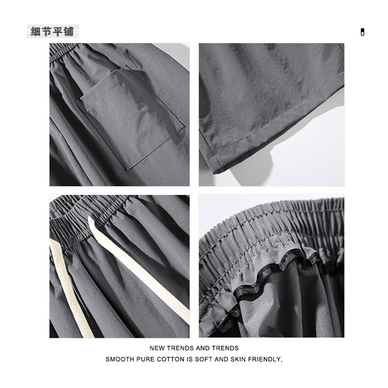 裤男夏季潮牌五分裤子宽松透气休闲大裤衩运动速干XD2320特批28,男装休闲裤,星座718