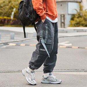 2025秋季日系多口袋工装裤男宽松飘带裤子 A438-6179-P6588图片